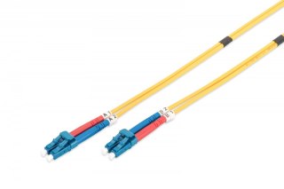 Patchcord FO Singlemode 09/125 OS2 LC-LC duplex 5m Żółty Digitus