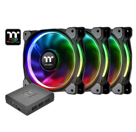 Riing 12 RGB Plus TT Premium Edition 3 Pack (3x120mm, 500-1500 RPM) Thermaltake