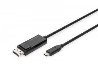 Kabel adapter USB Typ C/DisplayPort dwukierunkowy 8K 30Hz 2m Digitus