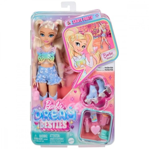 Lalka Barbie Dream Besties Malibu na wrotkach Mattel