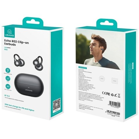 Słuchawki bluetooth R02 Clip-on szare USAMS