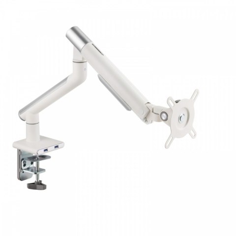 Uchwyt biurkowy gazowy do 1 monitora LED/LCD 17-32" L-19GD 2-9kg 2xUSB 3.0 Premium Aluminiowy ART