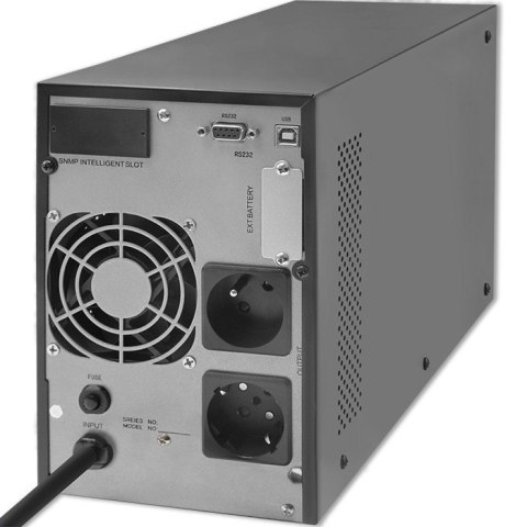 Zasilacz awaryjny UPS | On-line | Pure Sine Wave | 2kVA | 1.6kW |LCD | USB Qoltec