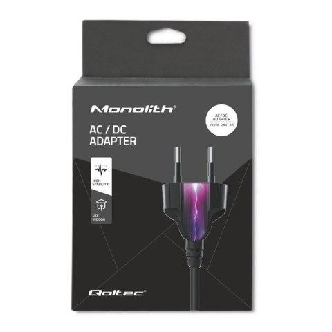 Zasilacz desktopowy 72W | 24V | 3A | 5.5*2.5 |+kabel zasilający Qoltec