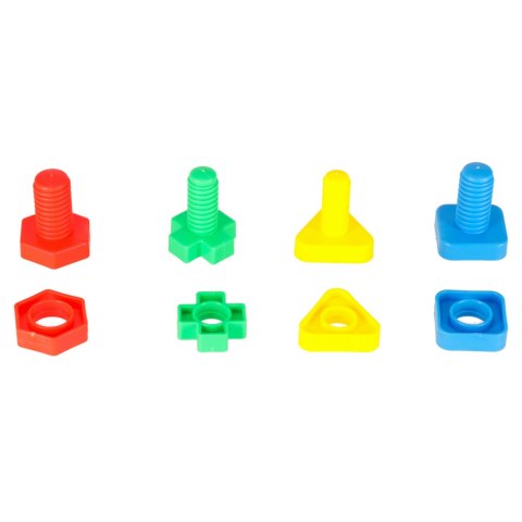 Klocki konstrukcyjne edukacyjne śruby montessori 30 elementów Kik Sp. z o. o. Sp. k.