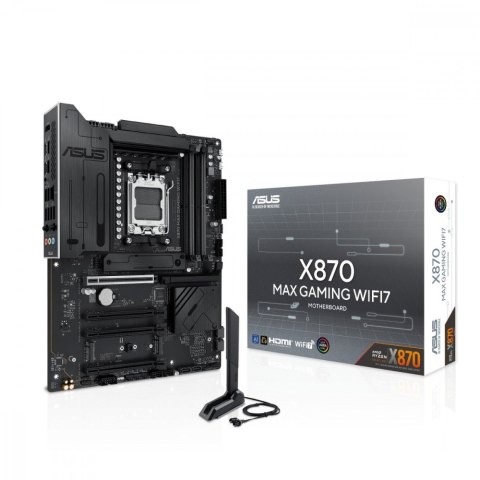 Płyta główna X870 MAX GAMING WIFI7 AM5 4DDR5 HDMI/USB-C Asus