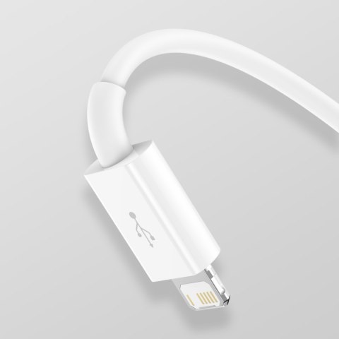 3w1 Kabel przewód Superior Series USB-A - USB-C / Lightning / micro USB 3.5A 1m - biały BASEUS
