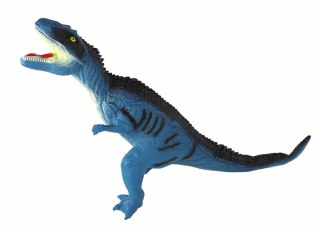 Duża Figurka Dinozaur Tyranozaur Dźwięk 41 cm Niebieski lub Pomarańczowy LEAN Toys