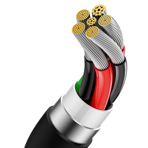 Kabel przewód Superior Series USB-A - USB-C 100W 1m - czarny BASEUS