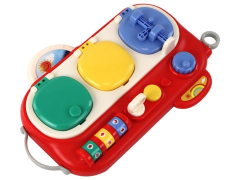 Tablica Edukacyjna Dla Małych Odkrywców Kreatywna Sensoryczna Czerwona LEAN Toys