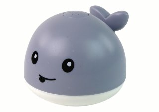 Wieloryb Tryskający Wodą Interaktywna Zabawka do Kąpieli Szary LEAN Toys