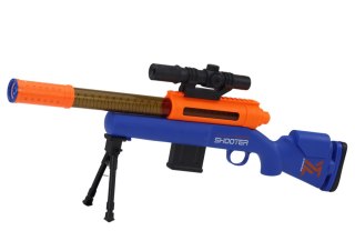 Duży Karabin Na Miękkie Kulki Stojak Teleskop Niebieski LEAN Toys