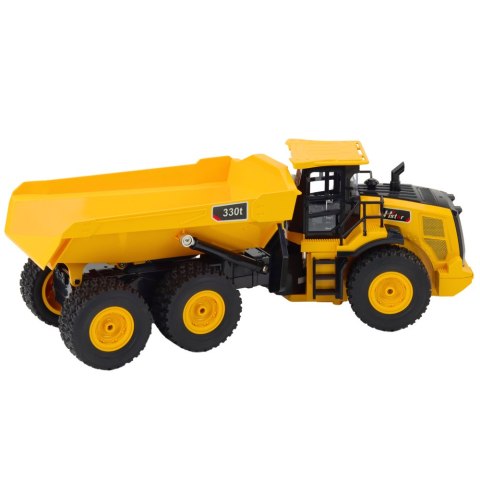 Wywrotka Transporter Zdalnie Sterowana RC Dźwięki 9CH 2.4G Żółta LEAN Toys