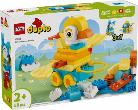 Klocki DUPLO 10448 3 w 1 Zwierzątka na kółkach LEGO