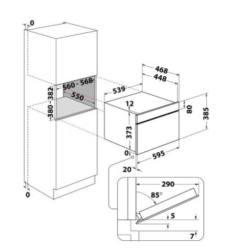 Kuchnia mikrofalowa WMD44ME Whirlpool