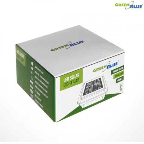 Lampa solarna na słupek LED 80x80 GB127 Daszek kopertowy GreenBlue