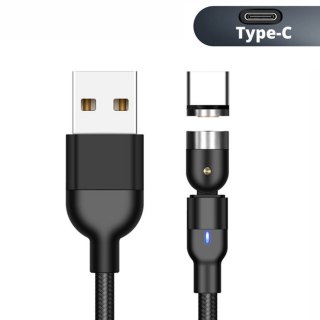 Magnetyczny kabel USB C 2m kątowy MCE475 Maclean