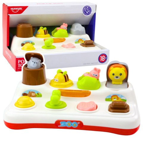 Zabawka Edukacyjna Interaktywna Pop-Up Zwierzątka Światła LEAN Toys