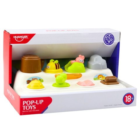 Zabawka Edukacyjna Interaktywna Pop-Up Zwierzątka Światła LEAN Toys