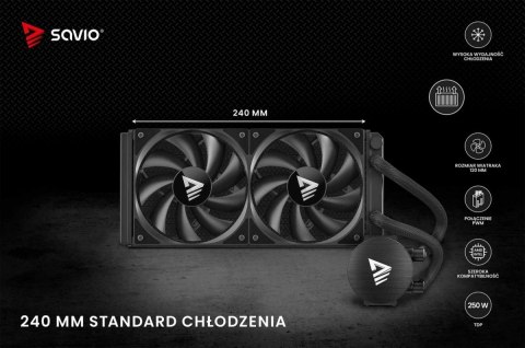Chłodzenie wodne NOX 240 mm Savio