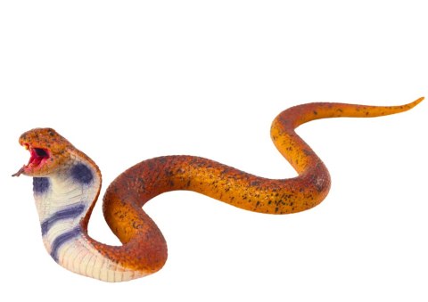 Figurka Wąż Cobra Realistyczny Guma Termoplastyczna Brązowy LEAN Toys