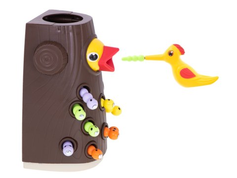 Gra montessori magnetyczna nakarm ptaszka złap robaczka głodny dzięcioł Kik Sp. z o. o. Sp. k.