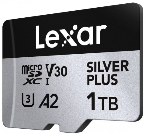 Karta pamięci microSD 1TB C10 A2 U3 V30 205/150MB/s Silver Plus Lexar