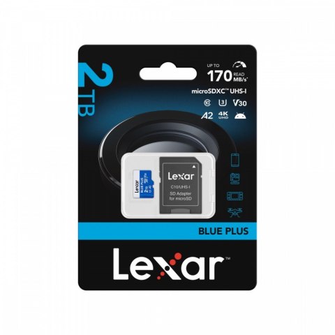 Karta pamięci microSD 2TB C10 A2 U3 V30 170MB/s Blue Plus Lexar
