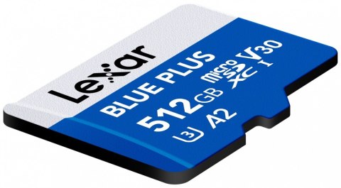 Karta pamięci microSD 512GB C10 A2 U3 V30 170MB/s Blue Plus Lexar