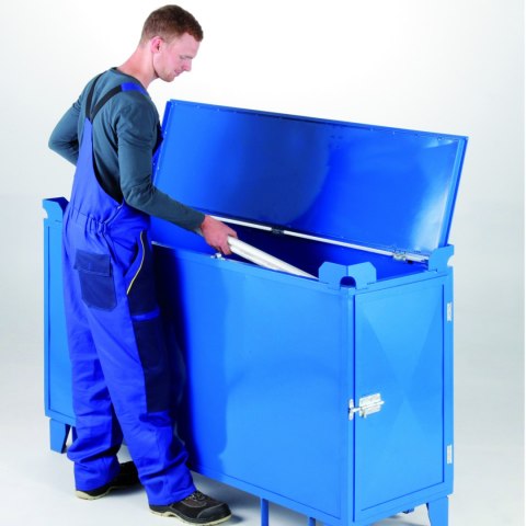 Kontener pojemnik na zużyte świetlówki atesty ADR RID IMDG 640L MEVA