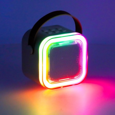 Zestaw do karaoke głośnik Bluetooth mikrofon USB LED różowy Kik Sp. z o. o. Sp. k.