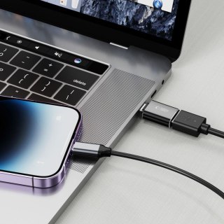 Adapter przejsciówka USB-C (męski) - USB-A (żeński) OTG - czarny Tech-Protect