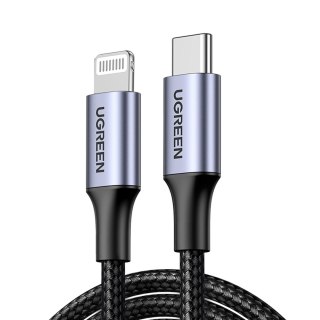 Kabel przewód Lightning - USB-C MFi 1.5 m - szary UGREEN