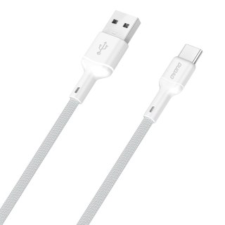 Kabel przewód USB-A - USB-C 5A 1m - biały DUDAO