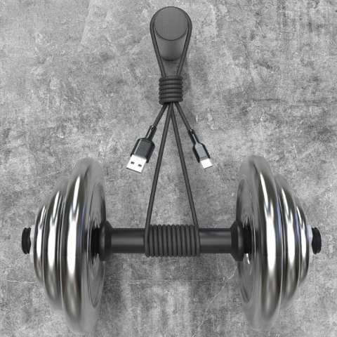 Kabel przewód USB-A - USB-C 5A 1m - czarny DUDAO