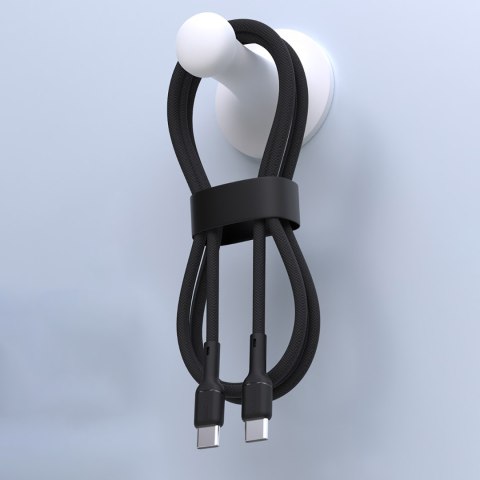 Kabel przewód USB-C 65W 2m - czarny DUDAO