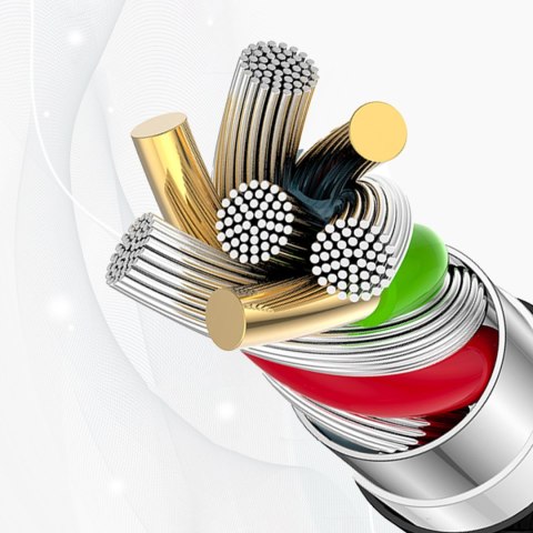 Kabel przewód USB-C 65W 2m - czarny DUDAO