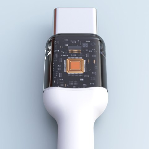 Kabel przewód USB-C PD 240W 1.2m - biały DUDAO