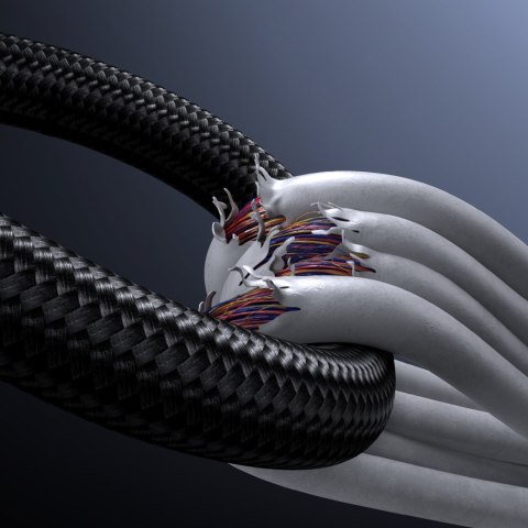 Kabel przewód z wyświetlaczem USB-A - USB-C 66W 1.2m - czarny JOYROOM