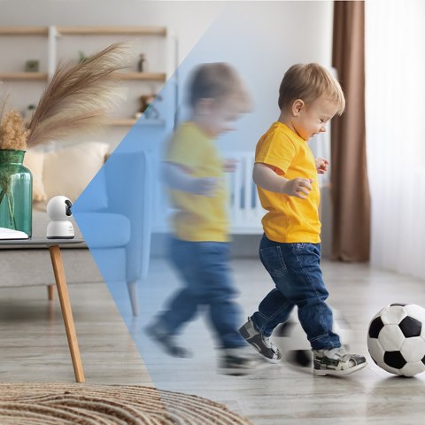 Kamera wewnętrzna Security P1 Lite do monitoringu microSD Wi-Fi 2K - biała BASEUS