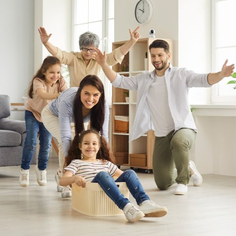 Kamera wewnętrzna Security P1 Lite do monitoringu microSD Wi-Fi 2K - biała BASEUS