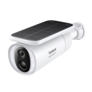 Kamera zewnętrzna solarna Security S1 do monitoringu 2K 8x 8 GB 400 lm - biała BASEUS