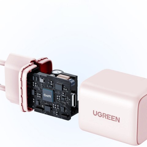 Ładowarka sieciowa X512 GaN USB-C 20W - różowa UGREEN
