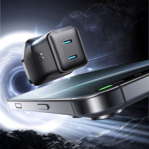 Ładowarka sieciowa z wtyczką UK USB-C 45W - czarna JOYROOM