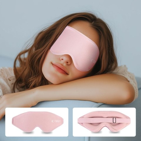 Maska do spania na oczy Eyeshade Sleep Mask - różowa Tech-Protect