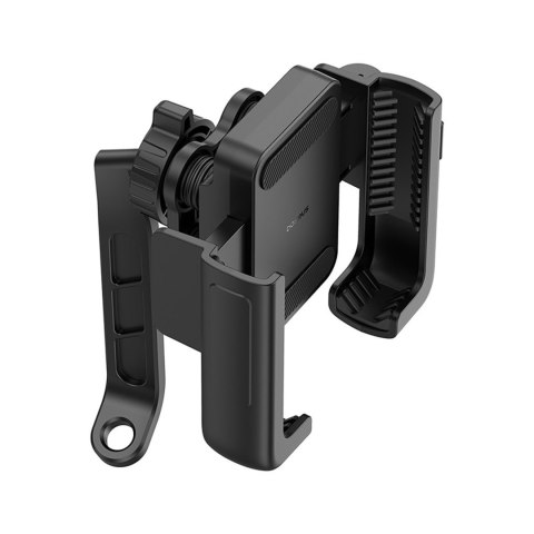 Uchwyt motocyklowy z amortyzacją na telefon do lusterka - czarny BASEUS