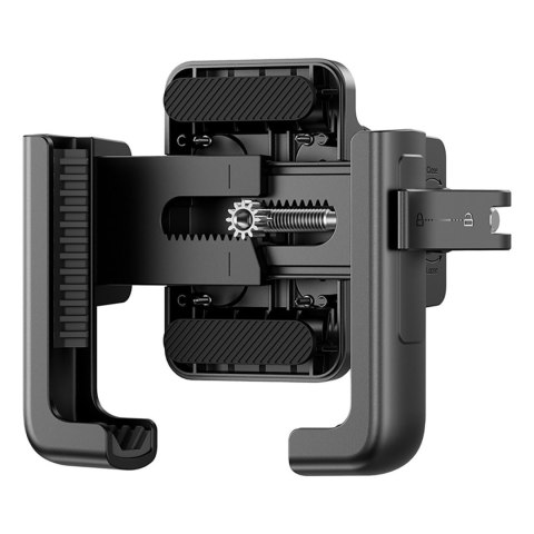 Uchwyt motocyklowy z amortyzacją na telefon do lusterka - czarny BASEUS