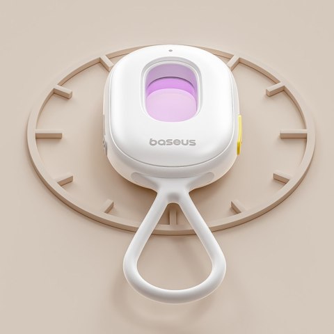 Wykrywacz ukrytych kamer z alarmem mini latarką kablem USB-A - USB-C - biały BASEUS