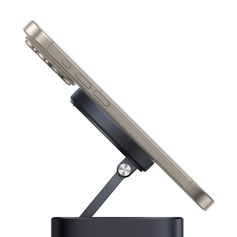 7w1 HUB z ładowarką bezprzewodową HDMI USB-A USB-C SD TF MagSafe 15W - czarny BASEUS