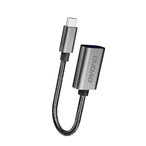 Adapter przejściówka USB-C - USB-A - szary DUDAO